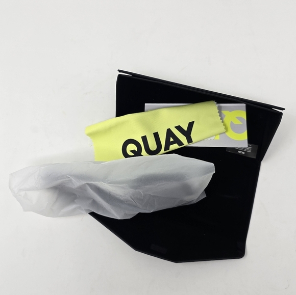 NIB Quay Notorious Oversized Square Frame Black Sunglasses - Picture 8 of 11